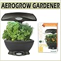 AeroGrow Ultimate Kitchen Gardener (SpaceSaver 6) Black & 6-POD Cherry Tomato Seed Kit
