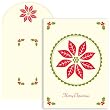 Trifold Poinsettia Christmas Cards -