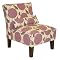 Bloom Floral Upholstered Chair-Lavender Aura