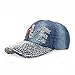 Deer Mum Lady Studded Rhinestone Lip Design Adjustable Baseball Cap
