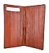Genuine Eel Skin Leather Basic Checkbook Cover by Marshal (Tan)