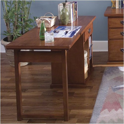 Riverside Furniture 83232 / 83234 Basics 48" W Desk with CPU Storage in Vogue Cherry
