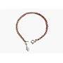 KABBALAH RED STRING BRACELET STERLING SILVER WITH HAMSA