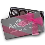 Dilettante Deluxe Truffles, 4-Ounce Silver Gift Boxes (Pack of 2)