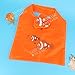 Lynnwang Design Reusable Fish Shopping Tote Bag for Kids, Pack of 6