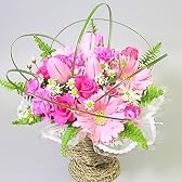 やさしい春風のようなお花！チューリップと春の花のアレンジ 　「奏春」