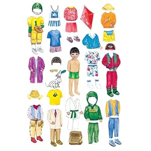 Boy Felt Dolls-Set of 4 with extra clothes