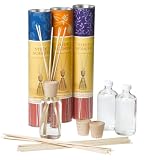 Beauty Bureau Stick Scent Reed Diffusers, 1 Each of  8-Ounce Orange Blossom, English Garden and Lavender Fields
