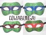 Set of 4 Teenage Mutant Ninja Turtles Colombinas Venetian Masquerade Costume Masks