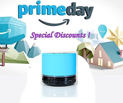 Krazilla Lux Mini Bluetooth Stylish Speaker, Metallic aluminum Color perfect for complimenting with your room, Bluetooth 2.1, Expanded Bass system and larger 45mm driver (Sky Blue)