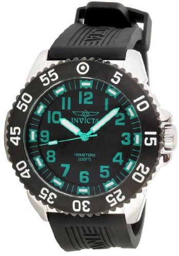 Invicta Men's 1099 II Black Dial Polyurethane Watch