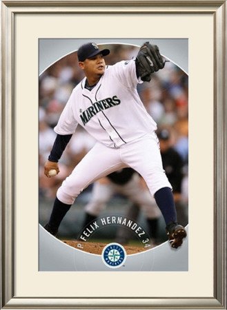 Seattle Mariners - Felix Hernandez Framed Poster Print, 33x45