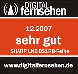 Sharp Universal Quad LNB BS 1 R8 EL 400 A (Feeddurchmesser 40 mm, Wetterschutzkappe) für Analoger und Digitaler Satelliten-Receiver