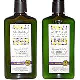 Andalou Naturals Lavender & Biotin Full Volume Shampoo & Conditioner Hair Loss Solution With Biotin Growth Serum, Aloe Vera Extract and Jojoba Oil For Men & Women, 11.5 fl. oz. each