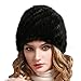 FURTALK Womens Girls Real Mink Fur Knitted Hat Winter Beanie Warm Cap