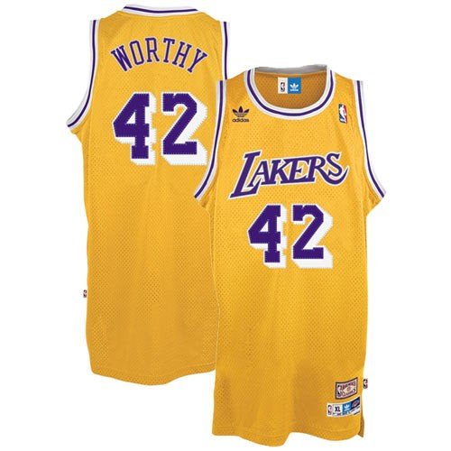 adidas Los Angeles Lakers James Worthy Soul Swingman Jersey