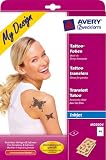 Produkt-Bild: Avery Zweckform MD3004 Inkjet Tattoo-Folie DIN A4 Inhalt 2 Blatt