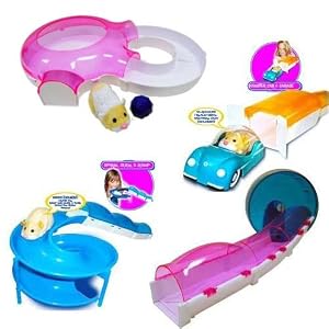 Zhu Zhu Pets Hamster House Starter Set with Add On Hamster Wheel, Ramp and Slide, and... by