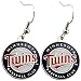 Minnesota Twins Ladies Team Logo Dangle Earrings