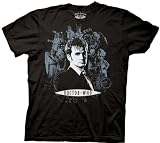 Dr Doctor Who Collage Sci Fi Adult Black Tee T-shirt
