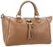 Tommy Hilfiger Tasseled Pebble East-West Satchel,Cafe Au Lait,One Size