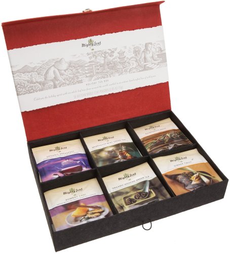 Mighty Leaf Tea Holiday Tea Box, 30-Count Artisan Whole Leaf Pouches
