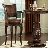 Antoinette Bar Height Chair in Multi-Step Rich Cherry [Set of 2]