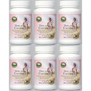 Naturessunshine Breast Enhance Female Glandular System Support Herbal Combination Supplement 90 Capsules (Pack of 6) by 