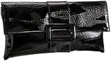 Jessica McClintock Shark Embossed Buckle Envelope Clutch,Black,one size 51nEcGYLdrL. SL160 Jessica McClintock Shark Embossed Buckle Envelope Clutch,Black,one size