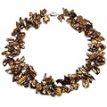HinsonGayle 15-25mm Chocolate Keshi Freshwater Pearl Necklace