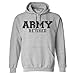 zerogravitee ARMY Retired BLACK logo Hooded Sweatshirt