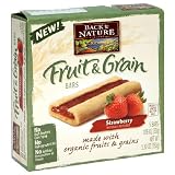 Back to Nature Fruit & Grain Bars, Strawberry, 5-Count Bars (Pack of 10)