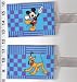 Set of 2 Luggage Tags Made with Disney Mickey Mouse Pluto Fabric