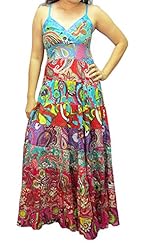 Cotton Tiered Spaghetti Strap Maxi Dress 