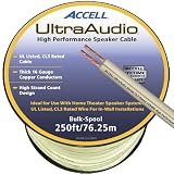 Accell B109B-250F UltraAudio Speaker Cable, 16-Gauge CL3-rated 250ft / 75m