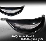 Mazda 3 4Dr JDM Black Euro Grille Grille Grill 2004 2005 2006 2007 2008 04 05 06 07 08