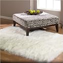 Cream Deep Soft Pile Faux Fur Sheepskin Rug Size 150 x 180 cm ( 5ft x 6ft )