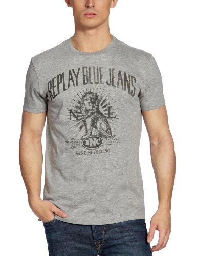 Replay Herren T-Shirt M3030 .000.2660, Gr. 52 (XL), Grau (grey melange M02) Preisvergleich
