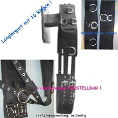 Longiergurt 16 Ringe starkes Nylon / Neopren f.d. Doppellonge geeignet Vollblut COB VB Bauchgurt abnehmbar