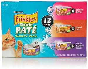 Friskies Classic Pate Variety Pack (12 Count, 5.5 Oz Each) Friskies Classic Pate Variety Pack (12 Count, 5.5 Oz Each)
