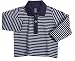 Liegelind Kids-Fun-Fashion 41203 - Jungen Poloshirt langarm - Organic Cotton, Farb-Nr. 62 dunkelblau / weiss