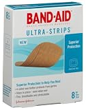 Band-Aid Brand Adhesive Bandages, Ultra-Strips, 8-Count All-One-Size (Pack of 6)