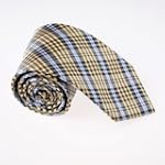 Silver Checkered Woven Silk Tie Gift Box Set gainsboro gifts for him T8360