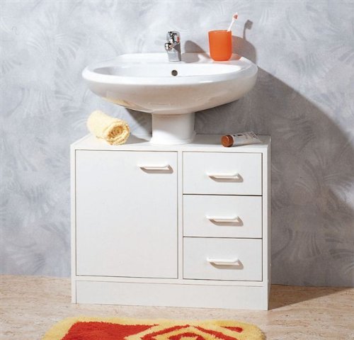 Waschbeckenunterschrank Badmöbel weiß