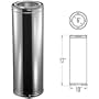 DuraVent DuraPlus 12in.Chimney Pipe