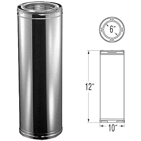 DuraVent DuraPlus 12in.Chimney Pipe