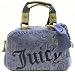 Juicy Couture Classic Velour:  Juicy Embroidery Satchel,Ink/Gunmetal,one size