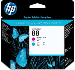 HP 88 Magenta/Cyan Officejet Printhead in Retail Packaging