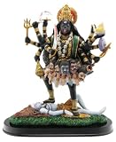 Goddess Kali Statue with Shiva on a Base