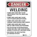 Danger Sign, 4 Hole Mount, 7in W x 10in H (2 pieces)